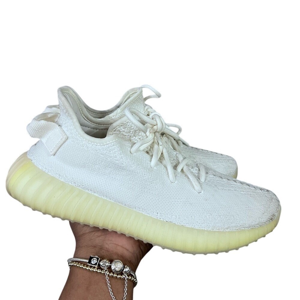 Adidas Yeezy Boost 350 V2 White Cream Sneakers Men's Size 6.5 US